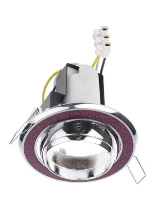 Комплект з двох світильників точкових поворотних ro-50d shpink/chr