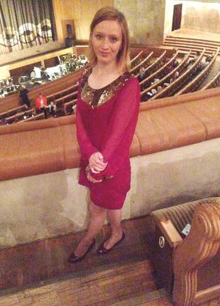 Шикарное платье с пайетками 5