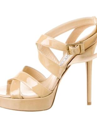 Изысканные нюдовые босоножки jimmy choo р. 391 фото