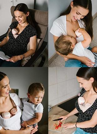 Подвійний акумуляторний молоковідсмоктувач twinny (вільні руки) 1002 babyono