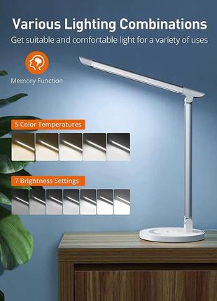 Сток светодиодная настольная лампа sympa, настольная лампа с регулируемой яркостью, 7...
