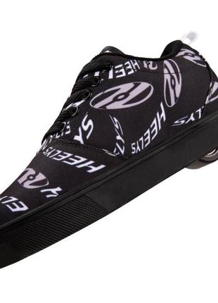 Роликовые кроссовки heelys pro 20 prints he101139 black white grey swirl logo (36,5)3 фото