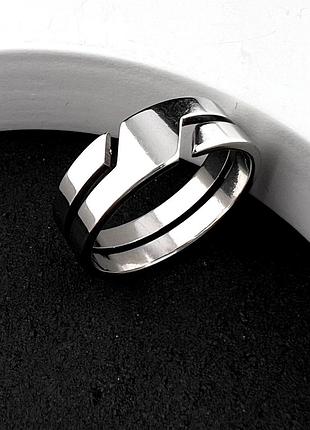 Кільце з нержавіючої медичної сталі «двійник» (р 17 18 19 20.2 21.3)