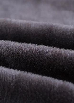 Чохли для меблів homytex на тримісні дивани замша, універсальний чохол на диван мікрофібра графітовий2 фото