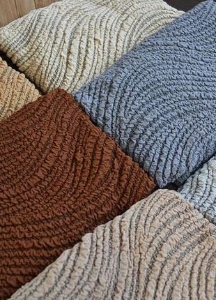 Еврочехол на диван и кресла накидка, чехол на диван и кресла жаккард натяжные с...