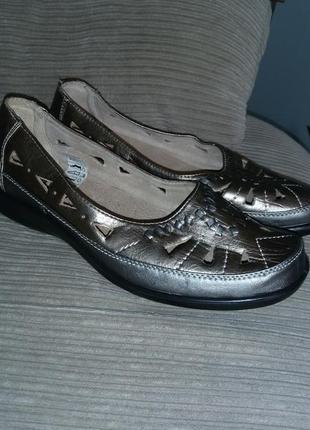 Новые туфли,балетки cotton traders(англия) размер 39 1/2- 40 (26,2 см)9 фото