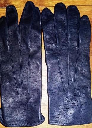 Женские, кожаные перчатки без подкладки1 фото