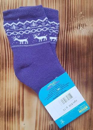 Шкарпетки махрові "олені", розмір 12 / 12-18 міс.1 фото