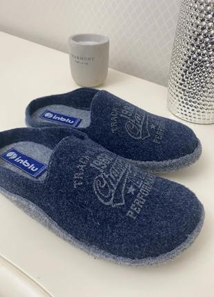 Мужские тапочки войлочные inblu,легкие и натуральные