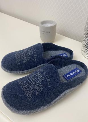 Мужские тапочки войлочные inblu,легкие и натуральные