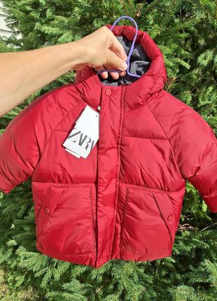Новая демисезонная осенняя весенняя куртка зара zara на девочку 12-18 мес.1 фото