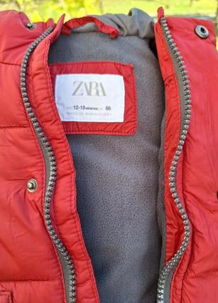 Новая демисезонная осенняя весенняя куртка зара zara на девочку 12-18 мес.3 фото