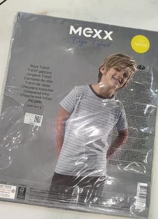 Котоновая голуюая футболка на мальчика mexx 7-8 лет (122-128см)9 фото