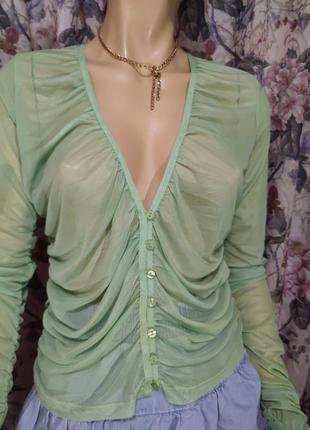 Красивая, сексуальная, прозрачная блузка сетка.2 фото