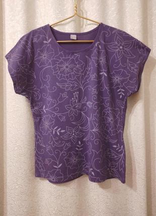 Коттоновая блуза блузка футболка большого размера5 фото