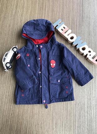 Куртка george на 1 год, осенняя курточка, легкая парка, куртка со спайдерменом