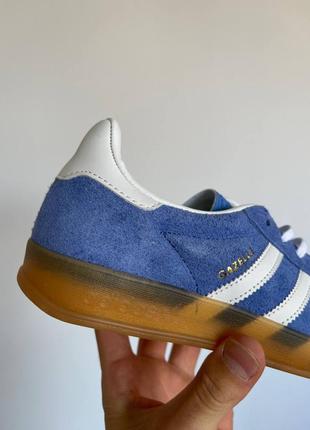 Женские кроссовки адидас газель adidas gazelle indior shoes blue hq87173 фото