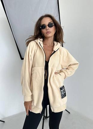 Кофта з капюшоном з флісу полор 9