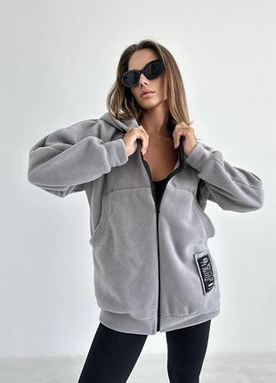 Кофта с капюшоном из флиса полор. 10
