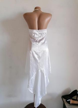 👑белое атласное платье в бельевом стиле 👑атласное платье в стиле ретро(20-ые)4 фото