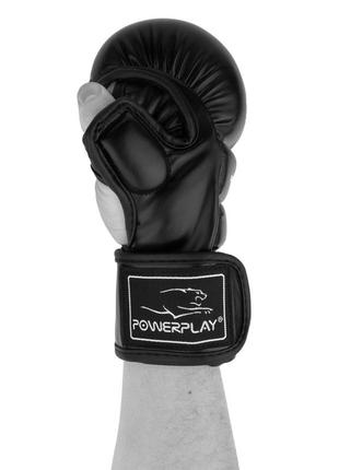 Перчатки для mma тренировочные спортивные перчатки для единоборств powerplay 3026 черные l ku-225 фото