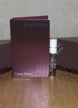 Calvin klein euphoria 1,2 мл пробник парфюмированной воды для женщин оригинал