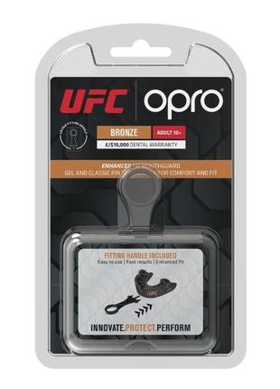 Капа для боксу захисна боксерський захист для єдиноборств opro bronze ufc доросла  red (ufc.) ku-223 фото