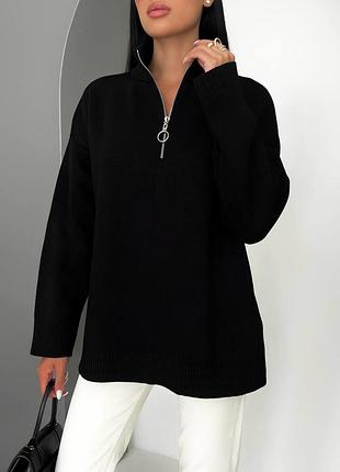 Светр matios із блискавкою із жакардової в'язки - це унікальне поєднання стилю та комфорту.