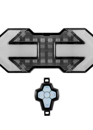 Фонарь велосипедный west biking yp0701299 габаритный с указанием поворотов ku-22