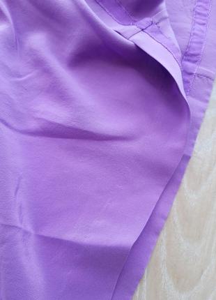 Эффектное лиловое платье с натурального шелка. торг8 фото