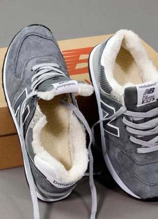 Мужские кроссовки с мехом new balance 574 winter2 фото