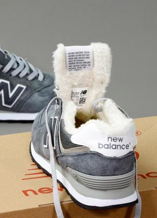 Мужские кроссовки с мехом new balance 574 winter9 фото