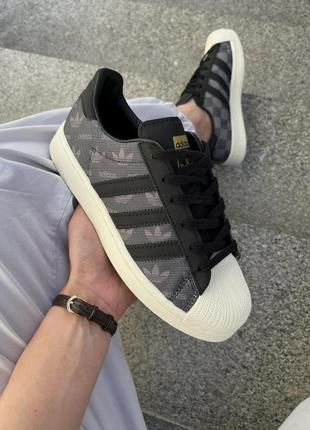 Мужские кроссовки adidas superstar x atmos denim pack grey 40-41-42-43-44-45