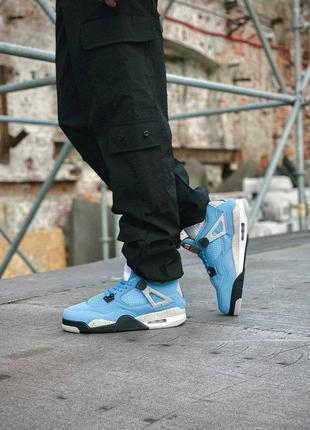 Nike air jordan 4 retro university blue7 фото