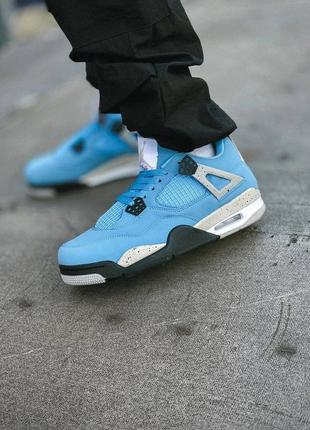 Nike air jordan 4 retro university blue8 фото