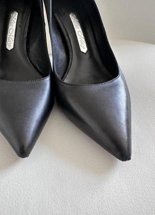 Очень мягкие туфли черные miraton, натуральная кожа7 фото