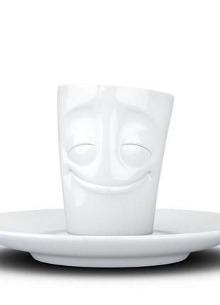 Чашка с блюдцем для эспрессо tassen "счастье" (80 мл) фарфор
