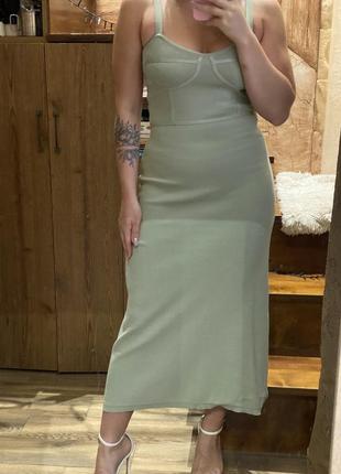 Сукня оливкова