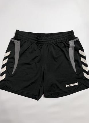 Шорти спортивні hummel / спортивні шорти / вінтажні шорти / чоловічі шорти / шорти з лампасами