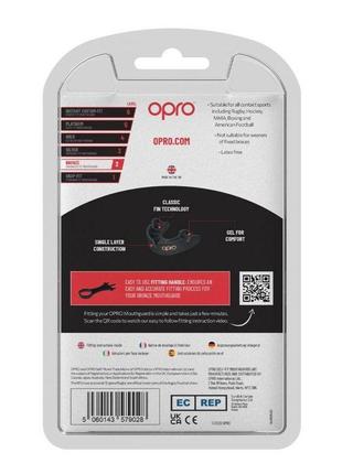 Капа для бокса защитная боксерская защита для единоборств opro junior bronze black ku-224 фото