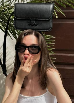 Модна жіноча сумка  celine lux black 23*17*76 фото