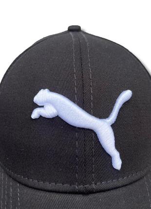 Бейсболка puma кепка черная унисекс универсальная лого вышитая puma3 фото