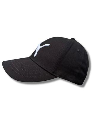 Бейсболка puma кепка черная унисекс универсальная лого вышитая puma6 фото