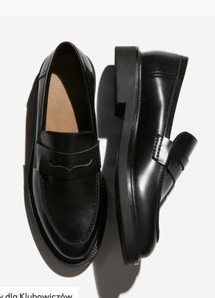 Лоферы туфлы хм hm h&m базовые классические
