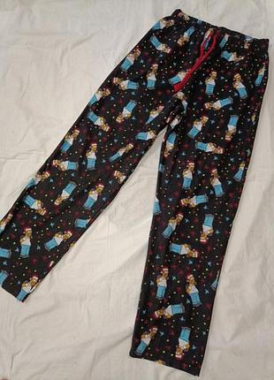 Брючки флисовые женские симсоны.