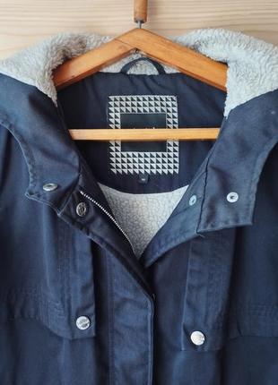 Фирменная зимняя теплая куртка пальто с капюшоном ben de lisi англия1 фото