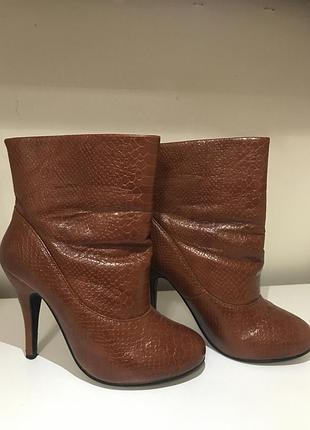 Ботильоны ботинки marmalade рыжий оранж горчица на весну