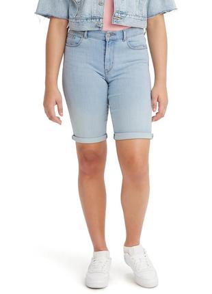 Женские джинсовые шорты levi's бермуды1 фото