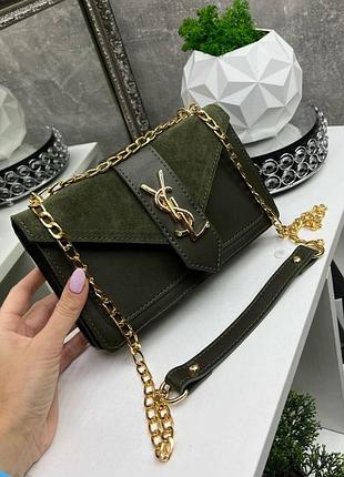 Сумка кроссбоді через плече замшева граффіт маленька сумочка клатч модна не дорого