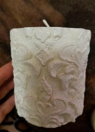 Свічка з блискітками